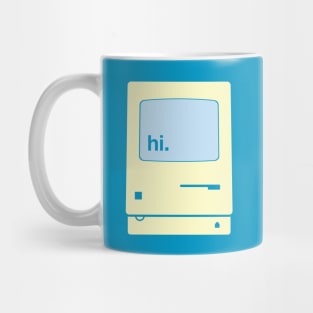 Vintage Computer Saying hi Mug